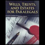 Wills and Trusts and Estates for Paralegals