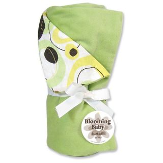 Trend Lab Giggles with Sage Velour Receiving Blanket   Baby Blankets