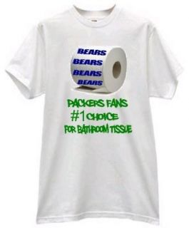 Go Packers Toilet Paper Anti Bears Hardcore Football Fan T Shirt Clothing