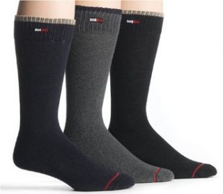 Tommy Hilfiger Men's Flat Knit Crew Socks, 10 13 Black/Navy/Charcoal, 3 Pack at  Mens Clothing store