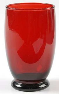 Anchor Hocking Baltic Royal Ruby Water Goblet   Ruby Red, Plain