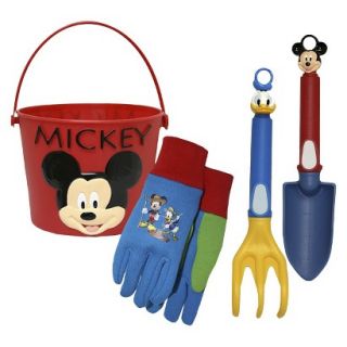 Mickey Mouse Bucket, Jersey Gloves and Tools