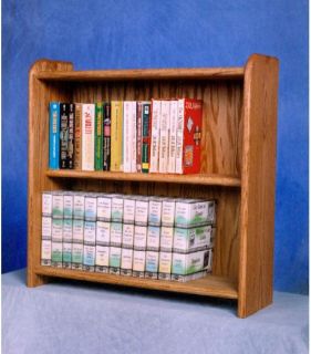The Wood Shed Solid Oak 2 Row Media Cabinet / Bookcase   Bookcases