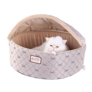 Armarkat Cat Bed   Pale Silver & Beige   Cat Beds