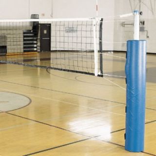 Alumagoal Pro Power Steel Volleyball Set with Pole Pads   Indoor Volleyball Net Systems