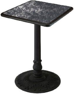 SurfaceWorks HTTBS 3030 WOOD Square Pub Height Tuscany Table with Wood Edges   End Tables
