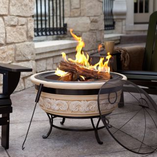 Fireside Escapes Angel Wings Magnesia Fire Pit   Fire Pits
