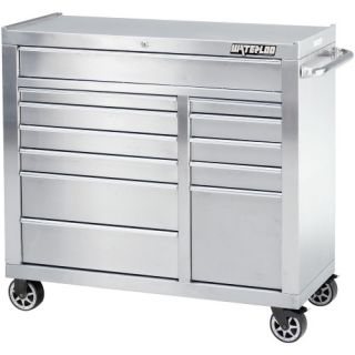 Waterloo Professional 41 in. Silver 12 Drawer Cabinet   Tool Chests & Cabinets