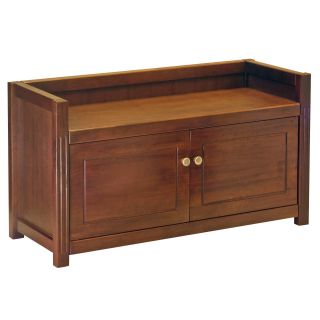 Winsome Walnut Hill Storage Bench   Indoor Benches