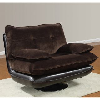 Global Furniture U3613 Swivel Chair   Chocolate Brown   Upholstered Club Chairs