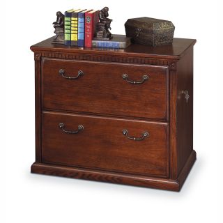 kathy ireland Home by Martin Huntington Oxford Lateral Filing Cabinet   Burnished Oak   File Cabinets