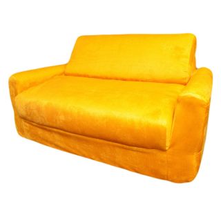 Fun Furnishings Canary Yellow Sofa Sleeper   Specialty Chairs
