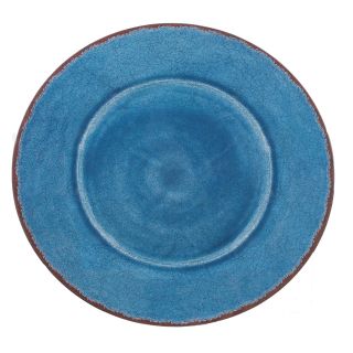 Le Cadeaux 16 in. Family Style Oval Platters   Set of 2   Antiqua Blue   Serveware