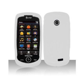 White Soft Silicone Gel Skin Cover Case for Samsung Solstice II 2 SGH A817 Cell Phones & Accessories