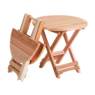 All Things Cedar Folding Andy Table   Patio Tables