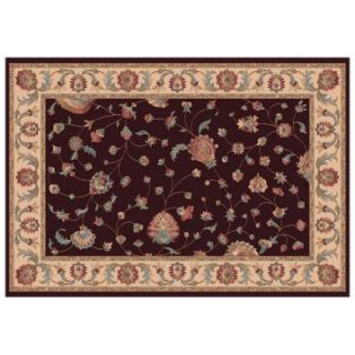Dynamic Rugs Radiance Collection 47 x 24 Hearth Rug Chocolate Ryian   Hearth Rugs