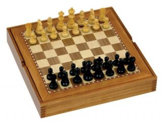 Jaques 15 in. Box Board Combination Set   Chess Sets
