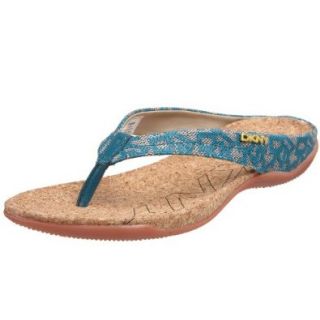 DKNY Active Women's Sarasota Flat Thong, Opal, 7 M US Sandals Shoes