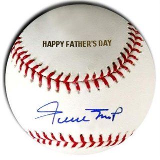 Willie Mays Autographed Baseball   "Happy Father's Day" Engraved   Autographed Baseballs  Sports & Outdoors