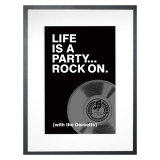 Life is a Party Personalized Framed Wall Decor   18W x 24H in.   Framed Wall Art