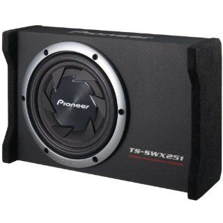 Pioneer 800 Watt Shallow Series Preloaded 10" Subwoofer with Sub Enclosure, Composite IMPP Cone, Air Suspension System, 20 Hz To 114 Hz Frequency Response, 89 dB Sensitivity, Black Finish  Vehicle Subwoofer Systems 