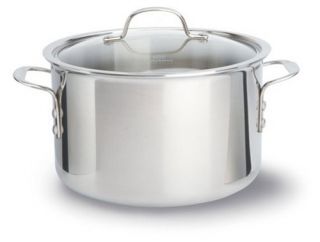 Calphalon Tri Ply Stainless Steel 8 qt. Stock Pot with Lid   Stock Pots
