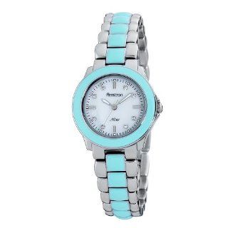 Armitron NOW Women's 753888MPSVTQ Silver Tone and Turquoise Enamel Bracelet Watch Watches