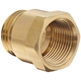 Dixon BA796 Brass Fitting, Adapter, 3/4" GHT Male x 3/4" NPTF Female Industrial Hose Fittings