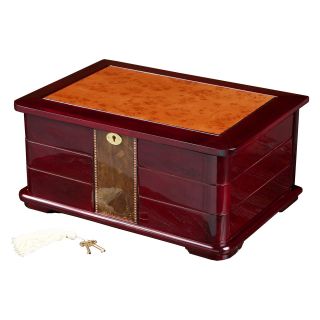 Best Selling Home Decor Large Cherry Swing out Compartment Jewelry Box   Womens Jewelry Boxes