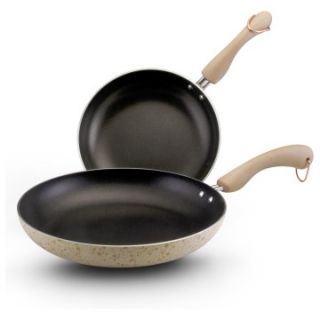 Paula Deen Signature Porcelain non stick Cookware Twin Pack 9 in. & 11 in. Skillets   Cookware Sets