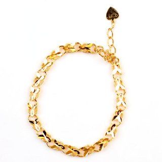 CA 18K Yellow Gold Plated Bracelet Chain Charm Fashion Jewelry Jewelry
