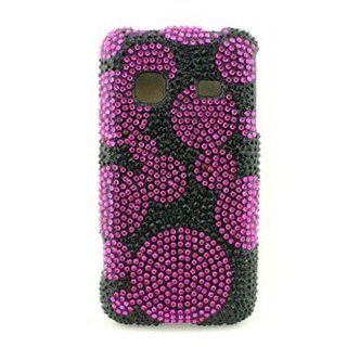 Icella FS SAM820 JG02 Pink Bubbles Jewel Snap On for Samsung Galaxy Prevail SPH M820 Cell Phones & Accessories