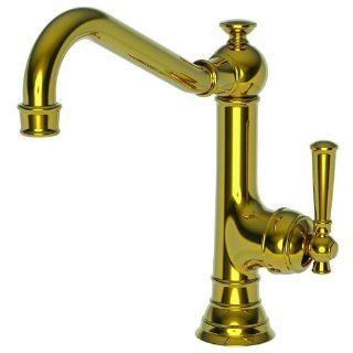 Newport Brass 2470 5303/24 Jacobean Single Handle Kitchen Faucet, Polished Gold   Touch On Kitchen Sink Faucets  
