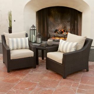 RST Outdoor Slate Club Chair Set and Side Table   Conversation Patio Sets