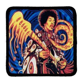 Jimi Hendrix   Playing Psychedelic Guitar   Embroidered Sew or Iron on Patch Clothing