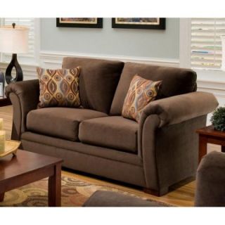 Chelsea Home Middlesex Loveseat   Noble Chocolate   Loveseats