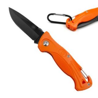 Field and Stream 25 FS4608OR 7.5 in. Orange Hiker Folding Knife with Whistle   Knives