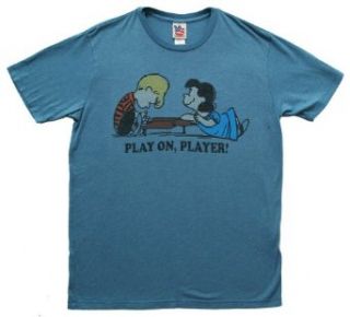 The Peanuts Schroeder Play On Player Vintage Style Junk Food Adult T Shirt Tee Clothing