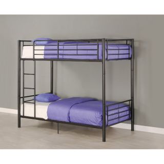 Sunset Metal Twin Over Twin Bunk Bed   Black   Bunk Beds