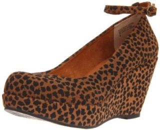 BC Footwear Women's Sure Thing Cheetah Pump, Brown Cheetah, 8 M US Shoes