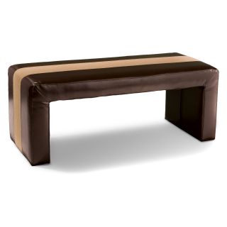 Best Selling Home Decor Brown Leather Bench Ottoman   Ottomans