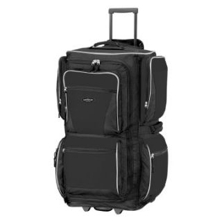 Travelers Club 29 in. 6 Pocket Rolling Upright Duffel Bag   Black   Sports & Duffel Bags