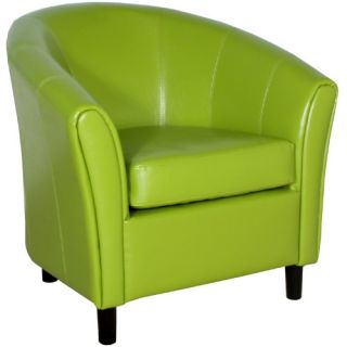 Napoli Lime Green Leather Chair   Accent Chairs