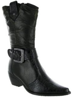 Women's Pierre Dumas Cowboy Boots   Black (#89747 801) (10, Black) Shoes