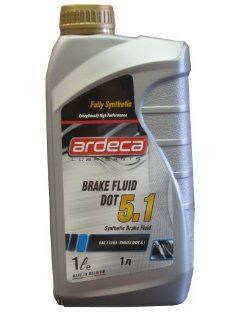 Ardeca Fully Synthetic Brake Fluid DOT 5.1 1 Liter Made in BELGIUM Automotive