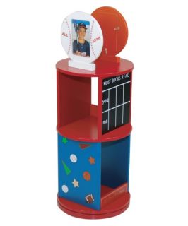 Levels of Discovery All Star Sports Revolving Bookcase   Kids Bookcases