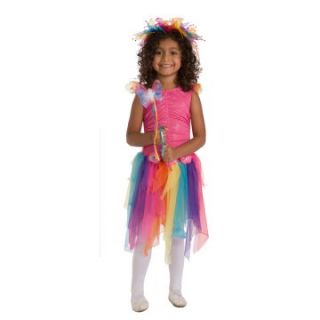 Little Adventures Pink Rainbow Fairy Costume   Pretend Play & Dress Up