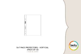 5 x 7 Page Protectors   Vertical