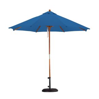 California Umbrella 9 ft. Wood Polyester Market Umbrella   Patio Umbrellas