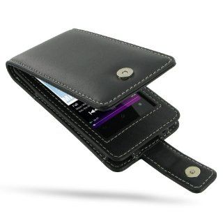 Sony Walkman Leather Case   NWZ F804 / F805 / F806   Flip Type (Black) by PDair   Players & Accessories